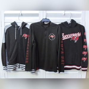 🏈 *Tampa Bay Buccaneers* 3-pc Hoodie/Jacket/Tee Lot, size SMALL
